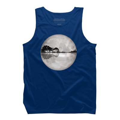 Men's Design By Humans Moonlight Nature Guitar II By Maryedenoa Tank Top