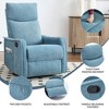 Ridstar Heat Massage Manual Recliner Chair with Rocker and Swivel For Living Room-Blue - 4 of 4