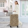 FonTOI Hardshell Luggage Sets of 3, 20"&24"&28" Luggages with Silicone Handles, Brown Leopard, 11.6"*28.5"*17.9" - 2 of 4