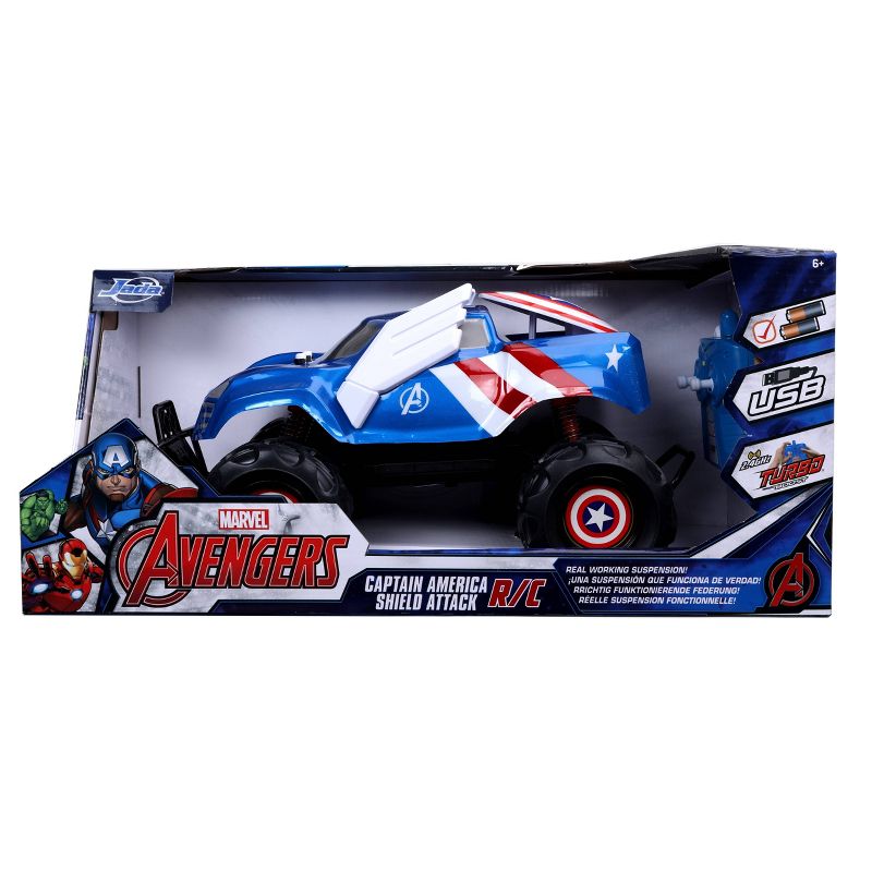 Marvel Captain America Shield Attack RC Vehicle 1:14 Scale - Blue, 3 of 6