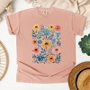 Simply Sage Market Watercolor Daisy Garden Garment Dyed Tee - 3 of 4