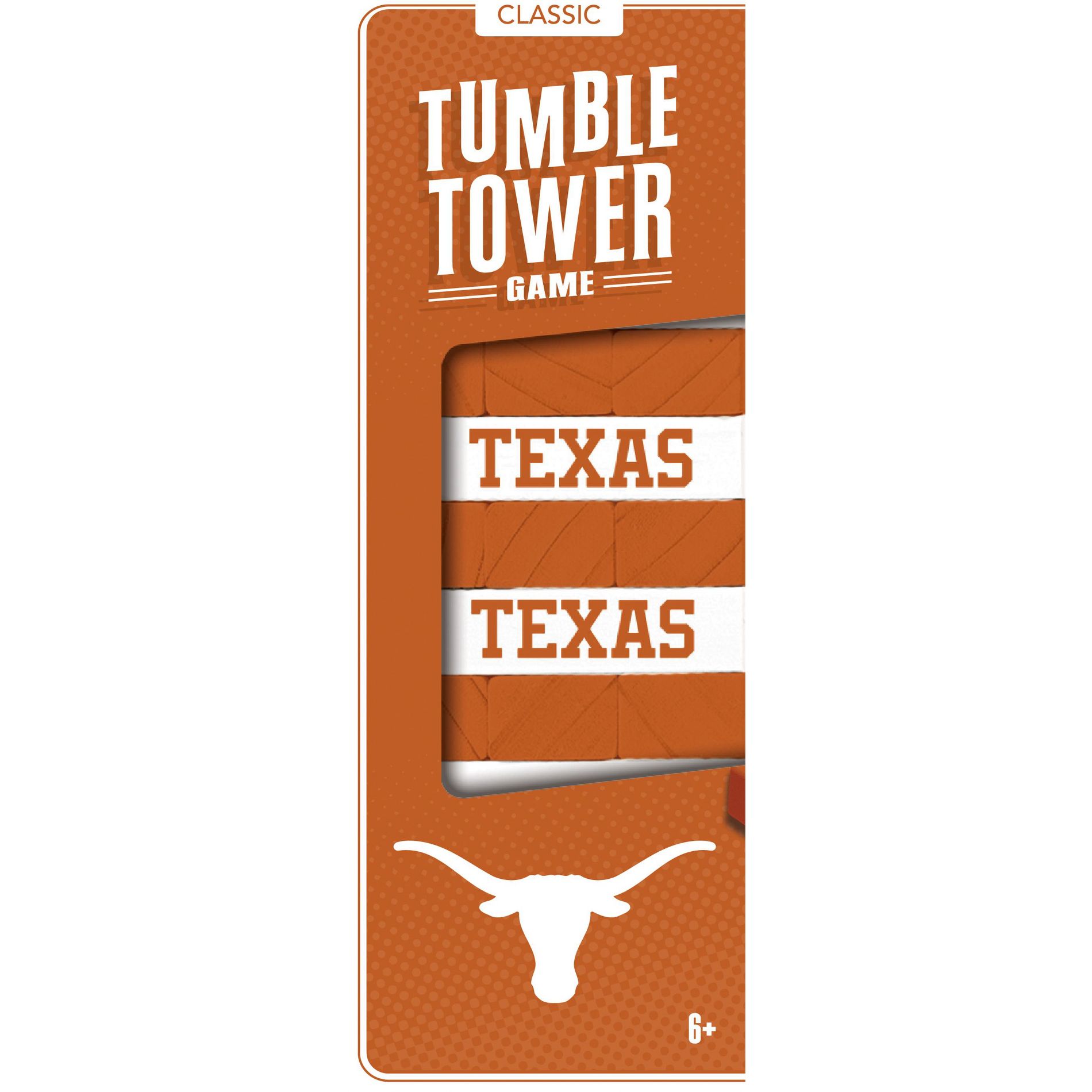 MasterPieces Real Wood Block Tumble Towers - NCAA Texas Longhorns