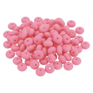 Unique Bargains Lentil Focal Cute Silicone Beads for Keychain Jewelry Making 50 Pcs - 1 of 4