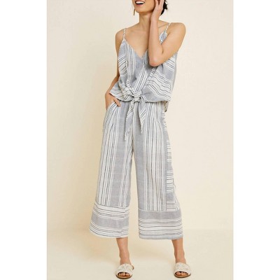 Women's Paloma Stripe Wide Leg Jumpsuit Set - Hayden LA
