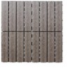 11 Pcs solid 3D WPC locking Deck Tiles 12 x 12 Inch Patio Deck Tiles Waterproof Outdoor Flooring Composite Decking Boards Floor Decking Tiles - 3 of 4