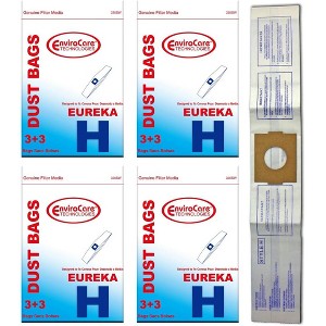 Eureka Style H Canisters. Micro Filtration Vacuum Cleaner Dust Bags 12 bags and 12 Filters - 1 of 4