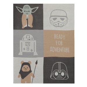 Lambs & Ivy Star Wars The Force Knit Baby Blanket - Yoda/Ewok/R2-D2/Vader - 1 of 4