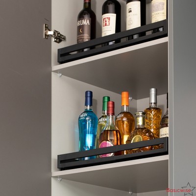 Basicwise Expandable Deep Drawer Organizer Adjustable Pull-Out Cabinet Storage Tray for Kitchen Organization — фото 3