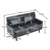 GDFStudio Phoenix Faux Leather Upholstered 49.21" Loveseat with Removable Pillow Cover - 3 of 4