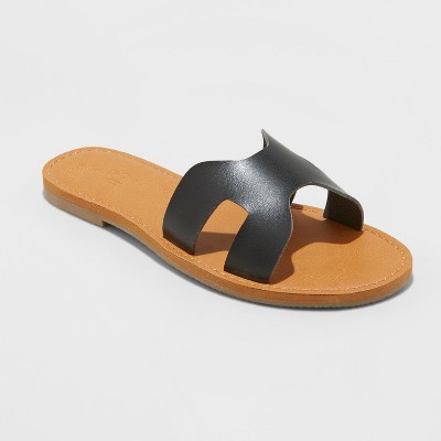 womens wide width slides