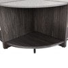 SEVOBAL End Tables Industrial 2 Tier Coffee Table with Storage Elegant Compact Design for Living Room Bedroom, Gray, 21.06"*23.82"*11.61" - 3 of 4