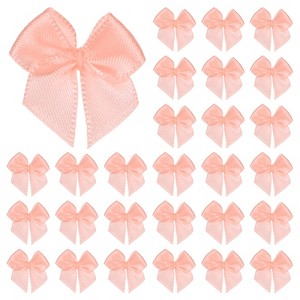 Unique Bargains Polyester Craft Satin Decorative Ribbon Bow 1x1 Inch 50 Pcs - 1 of 4