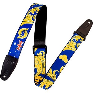 Levy's Nita Strauss Signature Polyester Guitar Strap Blue/Gold - 1 of 4