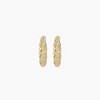 sanctuaire Rope Hoop Earrings Gold - 2 of 3