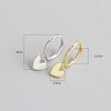 Delicate Love Theme Earrings - S925 Silver Huggie & Cartilage Set, Hypoallergenic Dainty Jewelry for Birthday Gifting - 4 of 4