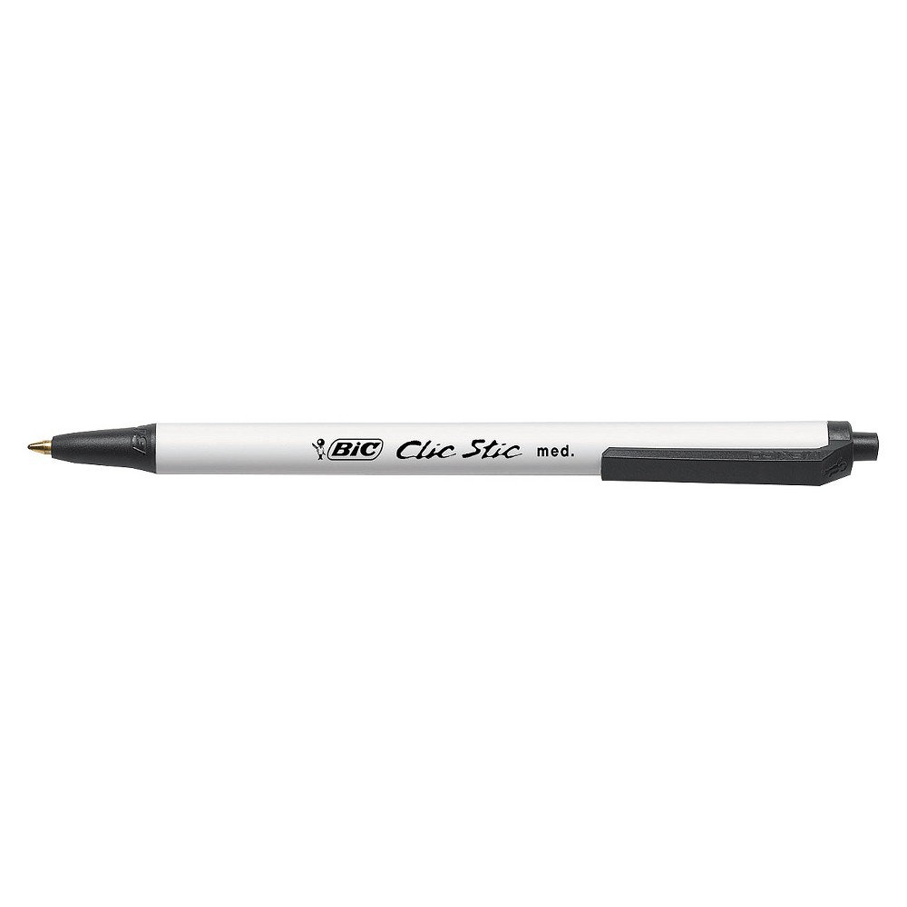 UPC 070330196483 product image for BIC Clic Stic Ballpoint Pen - 1mm - Black (24 Per Set) | upcitemdb.com