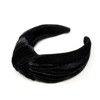 Wrapables Wide Top Knot Velvet Headbands, Black - 2 of 4