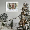 SEVOBAL Wall Art Holiday Porch Framed Art Set for Living Room Farmhouse and Home Holiday Decor, White, 14"*1"*18" - 3 of 4