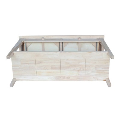 Spencer Light Brown Solid Wood Console Table with Storage