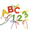 Quercetti Play Montessori ABC & 123 Lacing Set - 53pc Letters, Numbers, Kids 3+ - 4 of 4