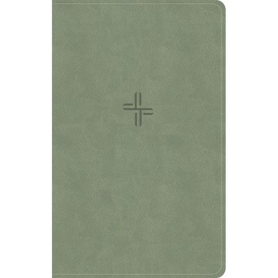 CSB Single-Column Personal Size Bible, Digital Study Edition, Sage Suedesoft Leathertouch - by  Csb Bibles by Holman (Leather Bound)
