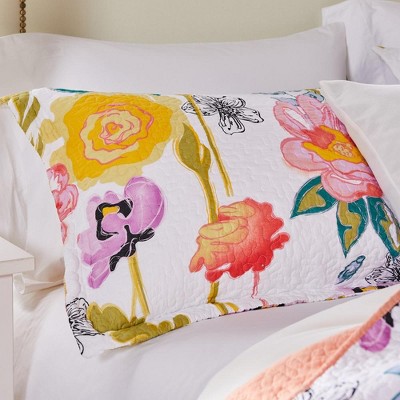 Watercolor Dream Multicolor Cotton King Sham