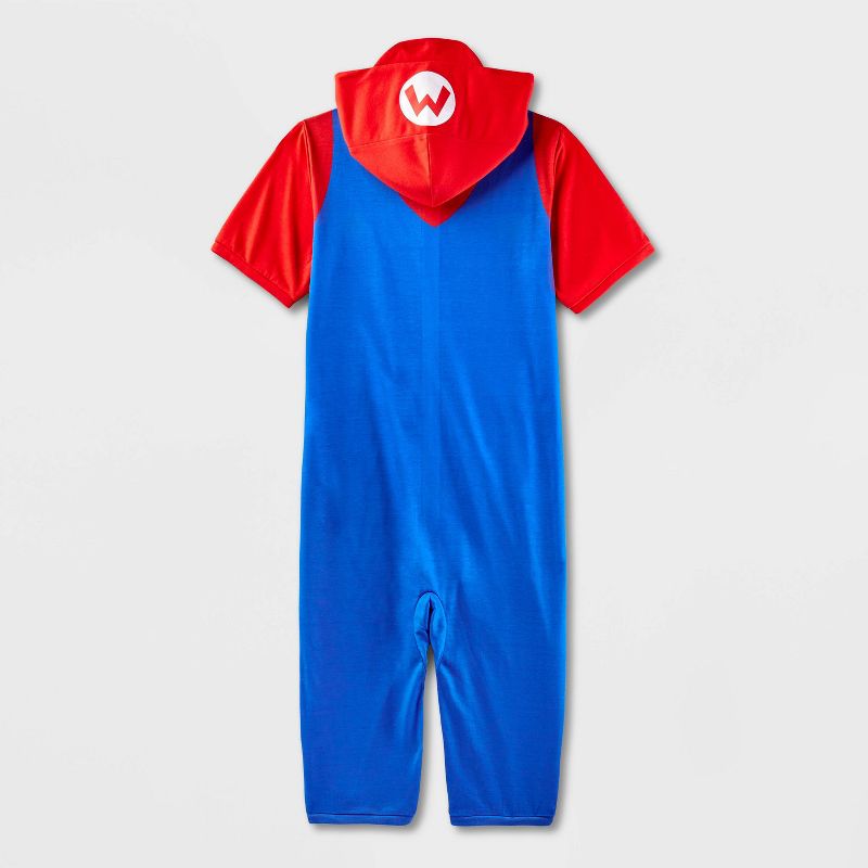 Boys' Super Mario Union Suit - Red, 2 of 4