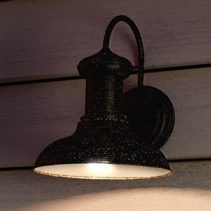 Urban Ambiance Luxury Luxe Industrial Chic Outdoor Wall Light,  10"H x 8.125"W,  Olde Iron Finish, UHP1021 - 1 of 4