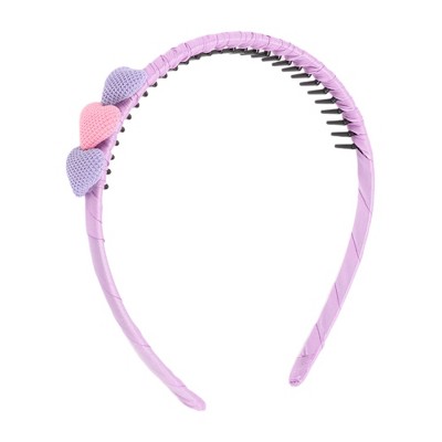 Unique Bargains Gilr's Elegant Heart-shaped Headbands 5.51"x4.72"x0.83" 1 Pc