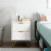Hommoo 2 Drawers Nightstand - 2 of 4