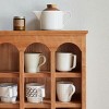 Solid Wood Wall Shelf with Cherry Finish & Vintage Arch Design for Kitchen Mug Display and Storage-Cuddlewood - 3 of 4