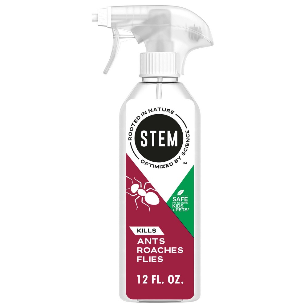 STEM Kills Ants  Roaches and Flies: plant-based active ingredient bug spray  botanical insecticide for indoor and outdoor use; 12 fl. Oz.