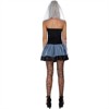 Clotth Womens Halloween Vampire Costumes Without socks - Halloween Devil Dress with headband veil and mesh for Ghost Bride Costume, Dark gray - 2 of 4