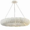 Crystorama Lighting Broche 8 - Light Pendant in  Matte White - 3 of 4
