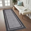 Modern Bordered Area Rug Washable Rug for Living Room - 4 of 4