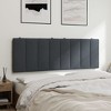 vidaXL Headboard Cushion Bedroom Hanging Upholstered Pillow Headboard Velvet - Dark Gray 53.9" - 3 of 4