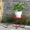 Yardgrace 18-Inch Foldable Metal Side Table w/Detachable Design & Adjustable Feet - 4 of 4