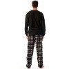 #FollowMe Mens Thermal Henley Pajama Set with Polar Fleece Pants  Warm, Comfy Sleepwear - 3 of 4