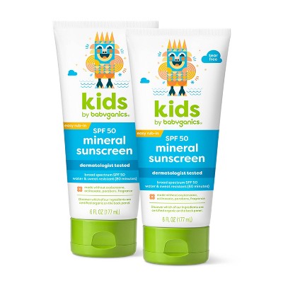 Babyganics Kids' Sunscreen Lotion - SPF 50 - 2ct/6 fl oz
