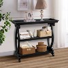 NicBex Vintage Console Table with Storage,Entryway Table with 3-Tier Open Shelves,Narrow Sofa Table for Entryway,Living Room,Hallway - 3 of 4