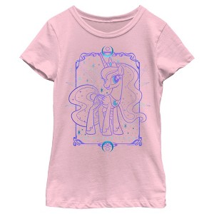 Girl's My Little Pony Princess Luna Tarot Card T-Shirt - 1 of 4