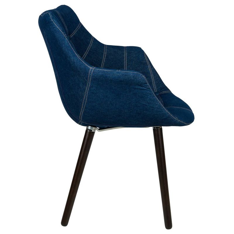 LeisureMod Milburn Modern Upholstered Lounge Chair, 5 of 12