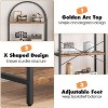 Coucheta 70 Inch Tall Arched Bookshelf – 5-Tier Tall Bookcase, Multiple colors Modern Storage Shelf, Holds 30lbs/Shelf for Living Room & Bedroom - 4 of 4