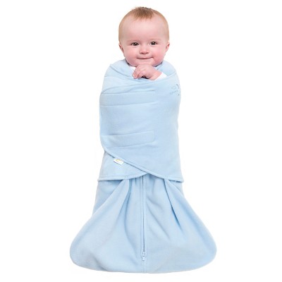 HALO Sleepsack Micro-Fleece Swaddle - Baby Blue - S, Size: Small