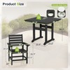 Arceso Outdoor Dining Set with Umbrella Hole, HDPS Patio Furniture - 2 of 4