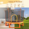 NAYSAYE Trampoline 6FT with Safety Net and Ocean Balls for Indoor Fun for Toddlers Play Area, Orange, 72.00"*65.00"*40.00" - 4 of 4