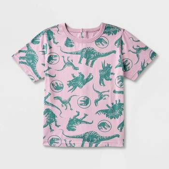 Boys' Jurassic Park Adaptive Short Sleeve Graphic T-Shirt - Wine Red