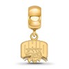 Black Bow Jewelry 14k Yellow Gold Plated Sterling Silver Ohio Bobcats NCAA Bead Charm - 2 of 4