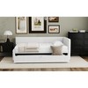 Twin Size Upholstered Daybed with Trundle for Bedroom - 4 of 4