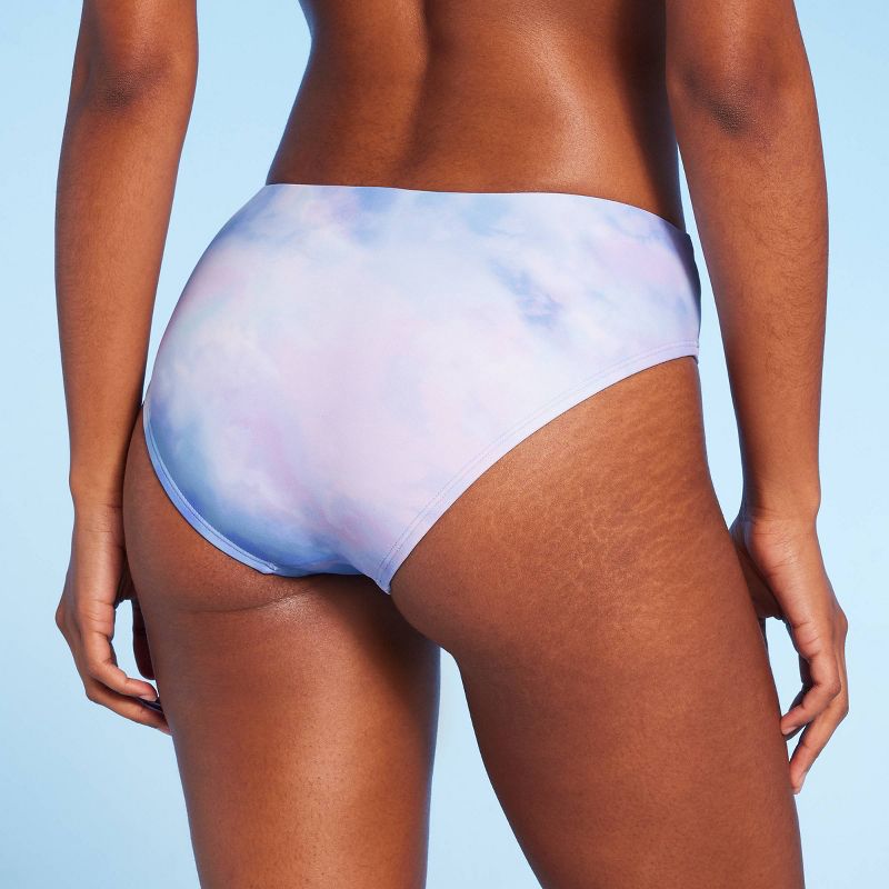 Women's Shirred Hipster Bikini Bottom - Shade & Shore™ Sky Blue, 3 of 7